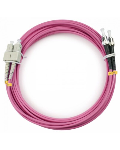 Шнур оптический duplex SC-ST 50/125 mm OM4 5м LSZH Cabeus FOP-50-OM4-SC-ST-5m в Нижнем Новгороде Патч-корды оптические Pintop.ru