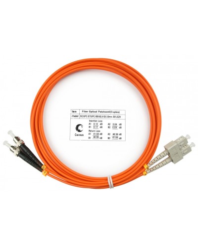 Шнур оптический duplex SC-ST 62,5/125 mm 3м LSZH Cabeus FOP-62-SC-ST-3m в Нижнем Новгороде Патч-корды оптические Pintop.ru