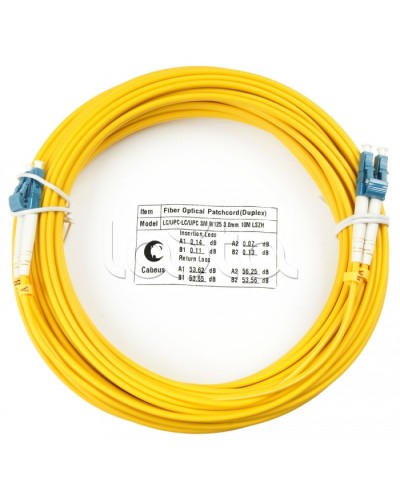 Шнур оптический duplex LC-LC 9/125 sm 20м LSZH Cabeus FOP(d)-9-LC-LC-20m в Нижнем Новгороде Патч-корды оптические Pintop.ru