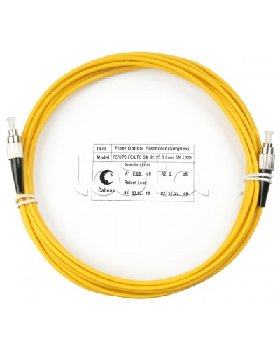 Шнур оптический simplex FC-FC 9/125 sm 7м LSZH Cabeus FOP(s)-9-FC-FC-7m в Нижнем Новгороде Патч-корды оптические Pintop.ru