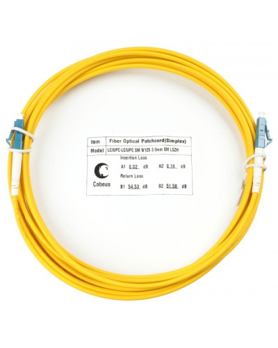 Шнур оптический simplex LC-LC 9/125 SM 10 м LSZH Cabeus FOP(s)-9-LC-LC-10M в Нижнем Новгороде Патч-корды оптические Pintop.ru