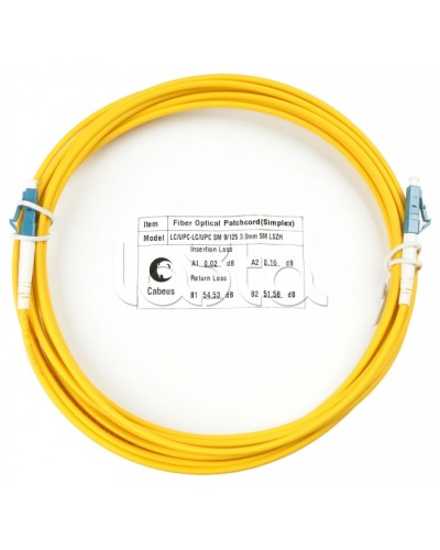 Шнур оптический simplex LC-LC 9/125 sm 5м LSZH Cabeus FOP(s)-9-LC-LC-5m в Нижнем Новгороде Патч-корды оптические Pintop.ru