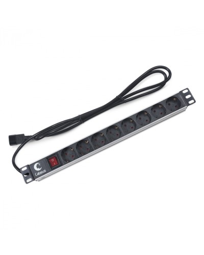 Блок на 8 розеток IEC 320 горизонтальный для 19 шкафов Cabeus (PDU-8P-2IEC) в Нижнем Новгороде Блоки розеток Pintop.ru