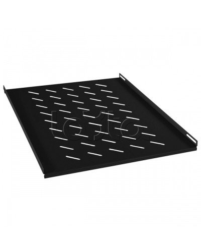 Полка перфорированная глубиной 700 мм для открытых стоек, цвет черный (RAL 9004) Cabeus RA-J018-FC-700-BK в Нижнем Новгороде Полки для шкафов и стоек Pintop.ru