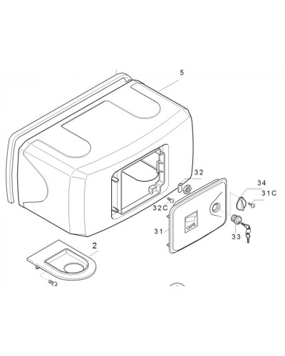 Корпус FERNI пластиковый Came 119RID122 в Нижнем Новгороде Запчасти для шлагбаумов и автоматики Pintop.ru