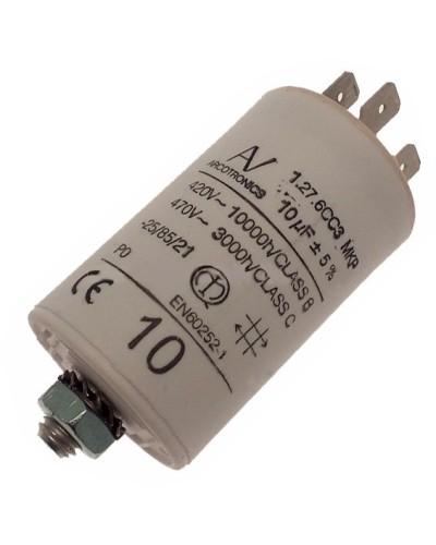 Конденсатор 10 мкФ со сдвоенными выводами и болтом Came 119RIR294 в Нижнем Новгороде Запчасти для шлагбаумов и автоматики Pintop.ru