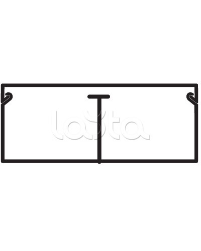 Миниканал TMC 40/2x17 с перегородкой DKC 00305 в Нижнем Новгороде Кабель-канал Pintop.ru