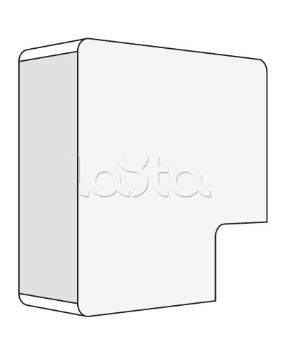 Угол APM 22x10 плоский (40 шт/уп) DKC 00407 в Нижнем Новгороде Аксессуары для кабель-канала Pintop.ru