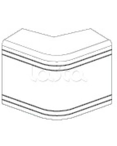 Угол внешний неизменяемый (90°) NEA 80х40 мм DKC 01808 в Нижнем Новгороде Аксессуары для кабель-канала Pintop.ru