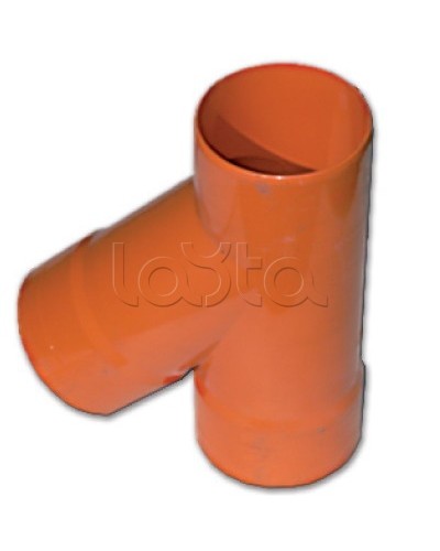 Тройник для двустенных труб одного диаметра ф63мм, 45°, полипропилен DKC 019063 в Нижнем Новгороде Повороты, муфты, тройники Pintop.ru