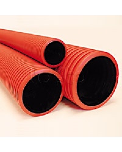 Труба гибкая двустенная D90 мм, красный с зондом DKC 121990100 в Нижнем Новгороде Труба гофрированная Pintop.ru