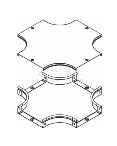 Крышка DPX на ответвитель крестообразный осн. 200 DKC 38064 в Нижнем Новгороде Аксессуары для лотков Pintop.ru