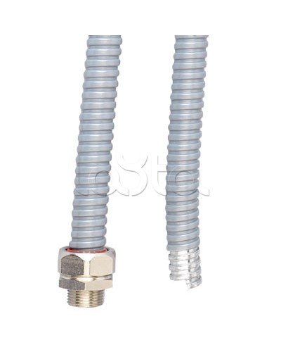 Металлорукав DN 20мм в ПВХ изоляции в оплетке из оцинкованной стали, 50 м DKC (6071T-022) в Нижнем Новгороде Металлорукав Pintop.ru