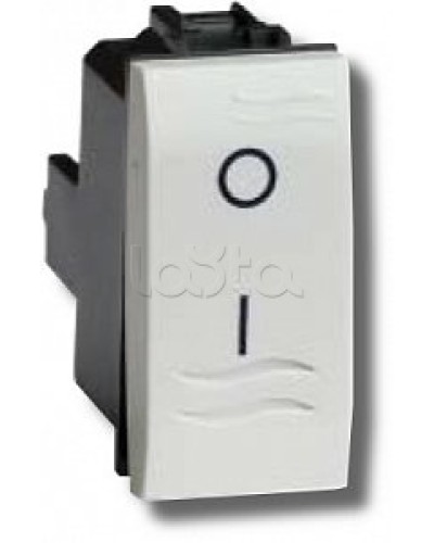 Выключатель двухполюсный белый 1 мод в Нижнем Новгороде Аксессуары для стоек и шкафов Pintop.ru