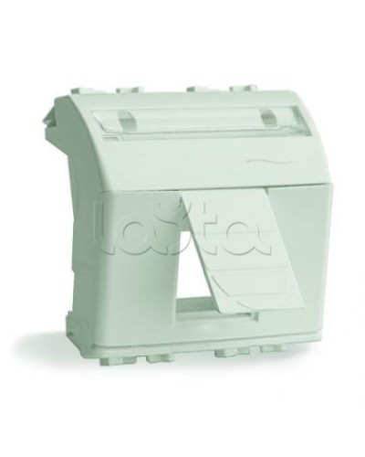 Адаптер для информационных разъемов R&M, белый, 2 мод. DKC 76612B в Нижнем Новгороде Аксессуары для стоек и шкафов Pintop.ru