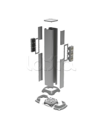 Колонна алюминевая 0,71 м, цвет светло-серебристый металлик DKC 09591 в Нижнем Новгороде Аксессуары для стоек и шкафов Pintop.ru