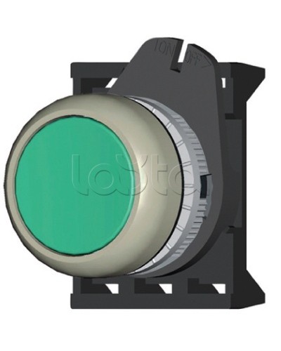 Кнопка плоская прозрачная с фиксацией, зеленая DKC ABDLM2 в Нижнем Новгороде Аксессуары для стоек и шкафов Pintop.ru