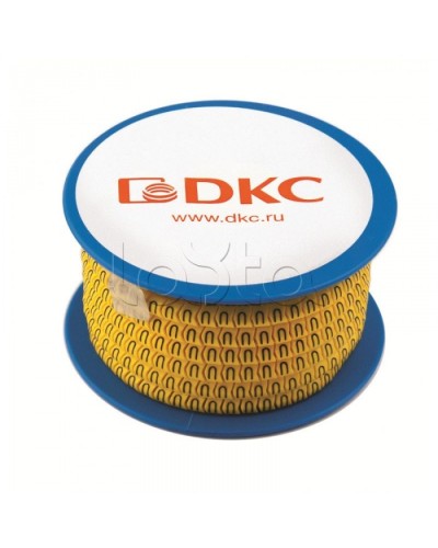 Колечко маркировочное 2, 4-8мм. черное на желтом DKC AZS402BY в Нижнем Новгороде Аксессуары для кабель-канала Pintop.ru