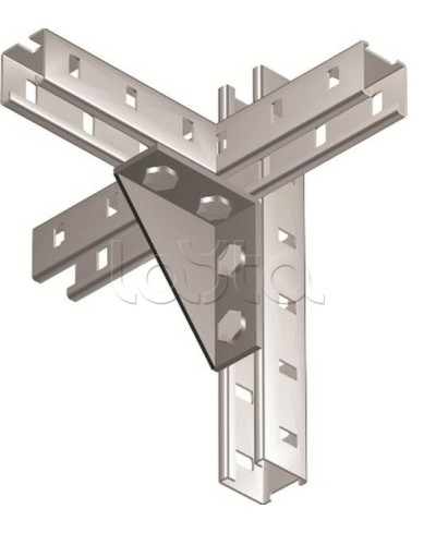 Уголок двойной усиленный левый, горячеоцинкованный DKC BMC1022HDZ в Нижнем Новгороде Аксессуары для лотков Pintop.ru