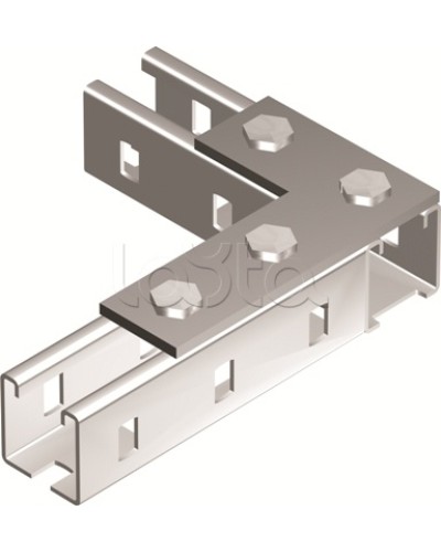 Пластина соединительная L-обр., длина 90х140 мм, 4отв., горячеоцинкованная DKC BMD1022HDZ в Нижнем Новгороде Аксессуары для лотков Pintop.ru