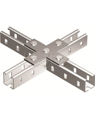 Пластина соединительная Х-обр., горячеоцинкованная DKC BMD1041HDZ в Нижнем Новгороде Аксессуары для лотков Pintop.ru