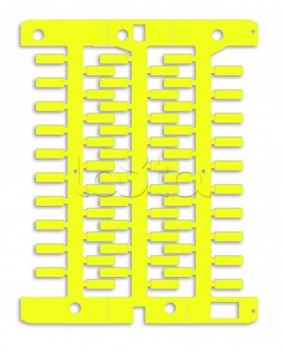 Маркировка для провода, жесткая, для трубочек. 4х12мм. Желтая DKC NUT12Y в Нижнем Новгороде Крепежные изделия Pintop.ru
