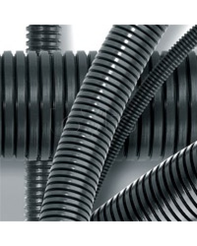 Труба гофрированная DN23мм, ПВ-0, д. вн. 22,6 мм, д. нар. 28,5 мм, полиамид 6 с протяжкой DKC PA612329F0 в Нижнем Новгороде Труба гофрированная Pintop.ru