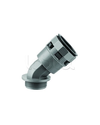 Муфта 45 грд. труба-коробка DN 48 мм, М50х1,5, полиамид, цвет черный DKC PAL48M50N в Нижнем Новгороде Повороты, муфты, тройники Pintop.ru