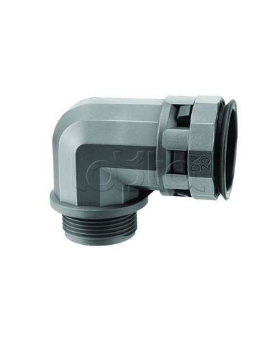 Муфта 90 грд. труба-коробка DN 12 мм, М20х1,5, полиамид, цвет черный DKC PAN12M20N в Нижнем Новгороде Повороты, муфты, тройники Pintop.ru