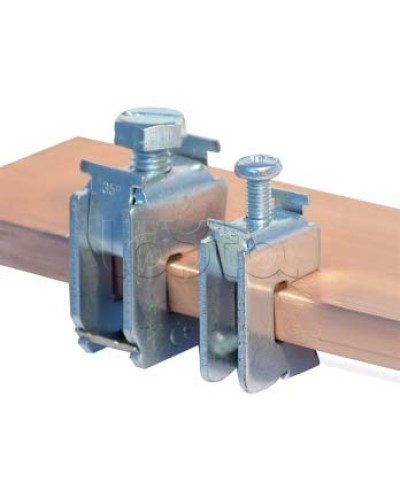 Шинная клемма для кабеля, сечение шины 10 мм, кабель 16-35 мм DKC R5BC1035 в Нижнем Новгороде Крепежные изделия Pintop.ru