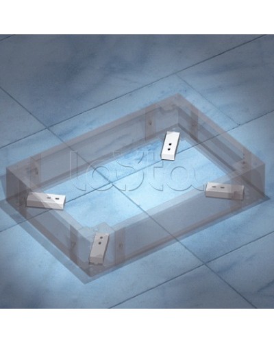 Комплект пластин для фиксации цоколя к полу DKC R5KFP01 в Нижнем Новгороде Полки для шкафов и стоек Pintop.ru