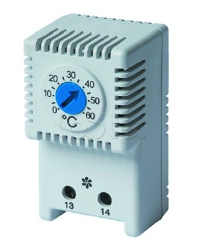 Термостат, NO контакт, диапазон температур: 0-60 °C DKC R5THV2 в Нижнем Новгороде Аксессуары для стоек и шкафов Pintop.ru