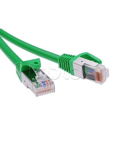 Патч-корд экранированный CAT5E F/UTP 4х2, LSZH, зелёный, 1.5м DKC RN5EFU4515GN в Нижнем Новгороде Патчкорды (медные) Pintop.ru