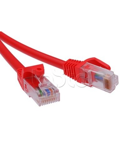 Патч-корд неэкранированный CAT6 U/UTP 4х2, LSZH, красный, 10м DKC RN6UU4500RD в Нижнем Новгороде Патчкорды (медные) Pintop.ru