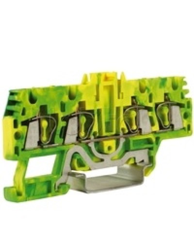 Зажим для заземления, 2 ввод/2 вывода, 2,5 кв.ммжелто-зеленый DKC ZHT520-RET в Нижнем Новгороде Держатели, клипсы, скобы Pintop.ru