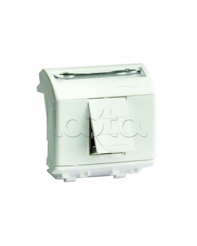 Ком.роз. RJ45 кат.5e экран., 8P8C, Brava, белая, 2мод DKC 76450B в Нижнем Новгороде Аксессуары для стоек и шкафов Pintop.ru