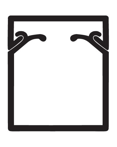 Кабель-канал TA-EN 40x40 с крышкой с плоской основой DKC 00324 в Нижнем Новгороде Кабель-канал Pintop.ru