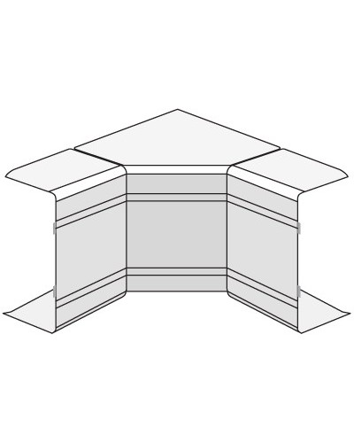 Угол внутренний изменяемый (70-120°) NIAV 200x60 мм DKC 01732 в Нижнем Новгороде Аксессуары для кабель-канала Pintop.ru