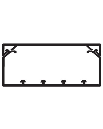 Коробс крышкой с направляющими для установки разделителей TA-GN 120x40DKC 01783 в Нижнем Новгороде Кабель-канал Pintop.ru