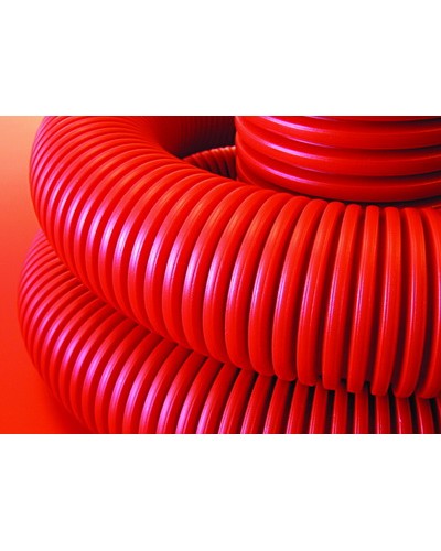 Труба гибкая двустенная для каб. канализации д.75мм, цвет черный, 100м, с протяжкой DKC 121975A100 в Нижнем Новгороде Труба гофрированная Pintop.ru