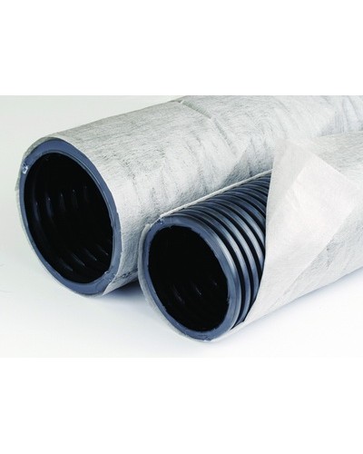 Труба ПНД гибкая дренажная д.125мм с геофильтром SN6, перфорация 360 град DKC (141912A) в Нижнем Новгороде Труба гофрированная Pintop.ru