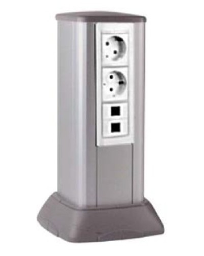 Миниколонна алюминиевая, 0.25м, цвет чёрный DKC (19523) в Нижнем Новгороде Аксессуары для кабель-канала Pintop.ru