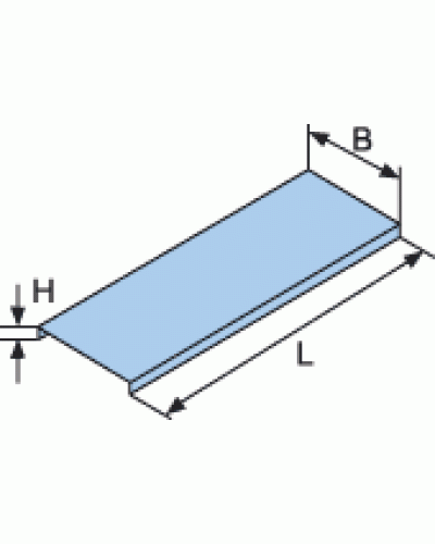Крышка для лотка с заземлением осн. 80x3000 DKC 35521 в Нижнем Новгороде Аксессуары для лотков Pintop.ru