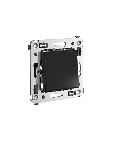 Выключатель одноклавишный в стену, Avanti, Черный квадрат DKC 4402103 в Нижнем Новгороде Аксессуары для кабель-канала Pintop.ru