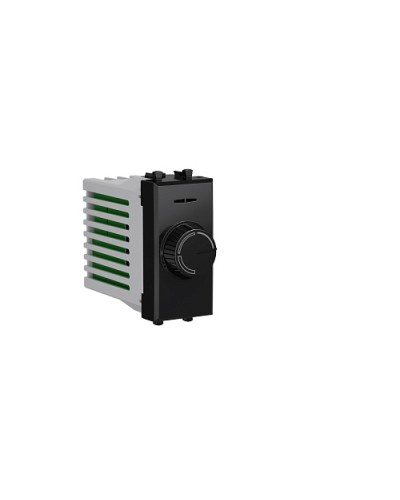 Диммер поворотный Черный квадрат, Avanti, 16A, 1 мод. DKC 4402131 в Нижнем Новгороде Аксессуары для стоек и шкафов Pintop.ru