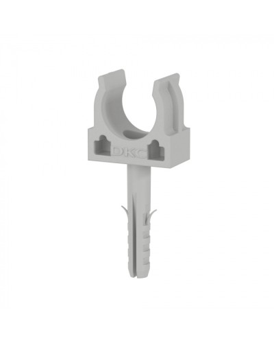 Держатель с защёлкой и дюбелем, в комплекте с винтом розница D16 (100 шт/уп) DKC (51316R) в Нижнем Новгороде Держатели, клипсы, скобы Pintop.ru