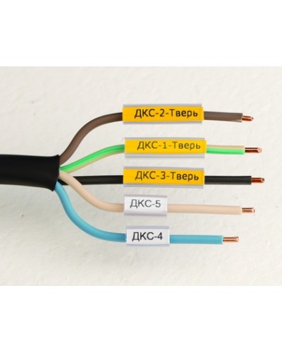 Маркировка для провода, гибкая, для трубочек. 4х23мм. Желтая DKC NUTFL23Y в Нижнем Новгороде Крепежные изделия Pintop.ru