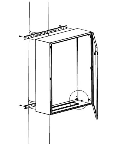 Комплект крепления шкафов DKC R5FB500 в Нижнем Новгороде Полки для шкафов и стоек Pintop.ru