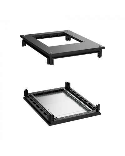 Крыша с фланцем и основание для 19 IT-CQE 800x800, RAL9005 DKC (R5RKTB88FITB) в Нижнем Новгороде Аксессуары для стоек и шкафов Pintop.ru