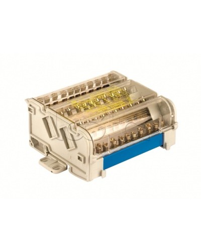 Блок распределительный на DIN рейку 4р 160А, 8х7мм 2х9мм 1х12мм DKC BD160134 в Нижнем Новгороде Аксессуары для стоек и шкафов Pintop.ru